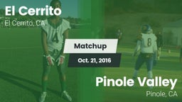 Matchup: El Cerrito High vs. Pinole Valley  2016