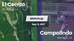 Matchup: El Cerrito High vs. Campolindo  2017