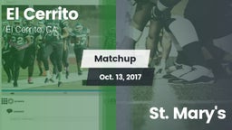 Matchup: El Cerrito High vs. St. Mary's  2017