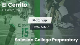 Matchup: El Cerrito High vs. Salesian College Preparatory 2017
