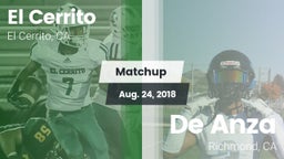 Matchup: El Cerrito High vs. De Anza  2018