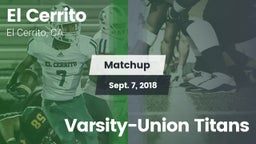 Matchup: El Cerrito High vs. Varsity-Union Titans 2018