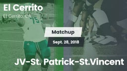 Matchup: El Cerrito High vs. JV-St. Patrick-St.Vincent 2018