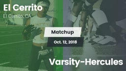 Matchup: El Cerrito High vs. Varsity-Hercules 2018