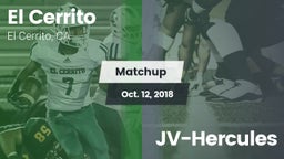 Matchup: El Cerrito High vs. JV-Hercules 2018