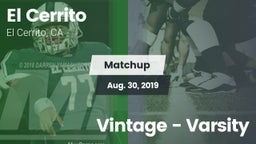 Matchup: El Cerrito High vs. Vintage - Varsity 2019
