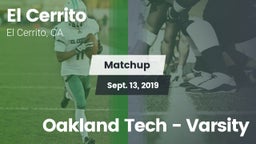 Matchup: El Cerrito High vs. Oakland Tech - Varsity 2019