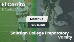 Matchup: El Cerrito High vs. Salesian College Preparatory - Varsity 2019