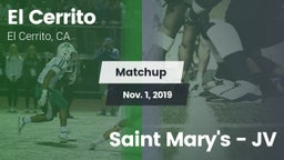 Matchup: El Cerrito High vs. Saint Mary's  - JV 2019