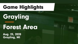 Grayling  vs Forest Area Game Highlights - Aug. 25, 2020