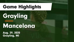 Grayling  vs Mancelona Game Highlights - Aug. 29, 2020