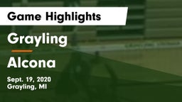 Grayling  vs Alcona  Game Highlights - Sept. 19, 2020
