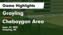 Grayling  vs Cheboygan Area  Game Highlights - Sept. 24, 2020