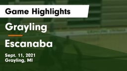 Grayling  vs Escanaba  Game Highlights - Sept. 11, 2021