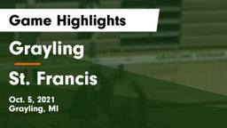 Grayling  vs St. Francis  Game Highlights - Oct. 5, 2021