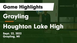 Grayling  vs Houghton Lake High Game Highlights - Sept. 22, 2022