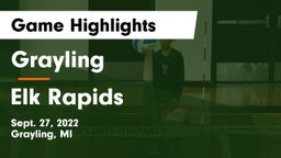 Grayling  vs Elk Rapids Game Highlights - Sept. 27, 2022