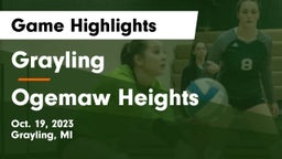 Grayling  vs Ogemaw Heights  Game Highlights - Oct. 19, 2023