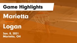 Marietta  vs Logan  Game Highlights - Jan. 8, 2021