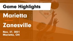 Marietta  vs Zanesville  Game Highlights - Nov. 27, 2021