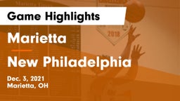 Marietta  vs New Philadelphia  Game Highlights - Dec. 3, 2021