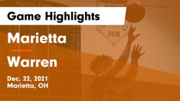 Marietta  vs Warren  Game Highlights - Dec. 22, 2021