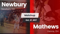 Matchup: Newbury  vs. Mathews  2017
