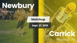 Matchup: Newbury  vs. Carrick  2019