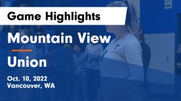 Mountain View  vs Union  Game Highlights - Oct. 10, 2022