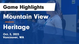 Mountain View  vs Heritage  Game Highlights - Oct. 3, 2023