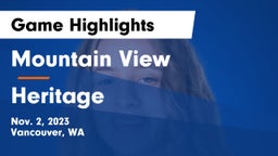 Mountain View  vs Heritage  Game Highlights - Nov. 2, 2023