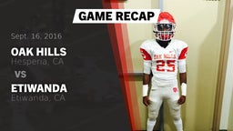 Recap: Oak Hills  vs. Etiwanda  2016