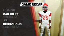 Recap: Oak Hills  vs. Burroughs  2016