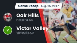 Recap: Oak Hills  vs. Victor Valley  2017