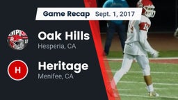Recap: Oak Hills  vs. Heritage  2017