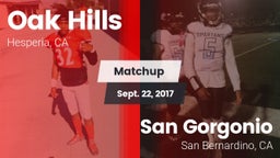 Matchup: Oak Hills High vs. San Gorgonio  2017