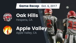 Recap: Oak Hills  vs. Apple Valley  2017