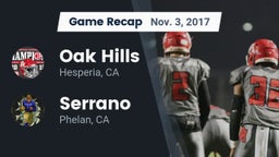 Recap: Oak Hills  vs. Serrano  2017