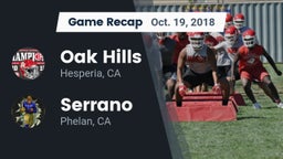 Recap: Oak Hills  vs. Serrano  2018