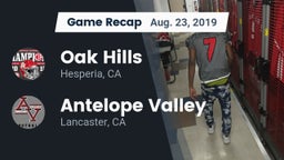 Recap: Oak Hills  vs. Antelope Valley  2019