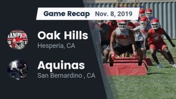 Recap: Oak Hills  vs. Aquinas   2019