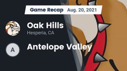 Recap: Oak Hills  vs. Antelope Valley 2021