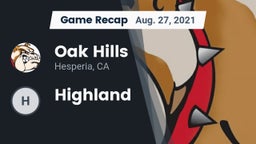 Recap: Oak Hills  vs. Highland 2021
