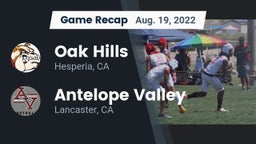 Recap: Oak Hills  vs. Antelope Valley  2022