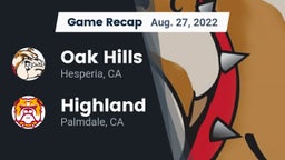 Recap: Oak Hills  vs. Highland  2022