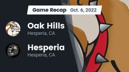 Recap: Oak Hills  vs. Hesperia  2022