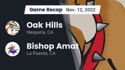 Recap: Oak Hills  vs. Bishop Amat  2022