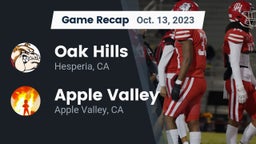 Recap: Oak Hills  vs. Apple Valley  2023