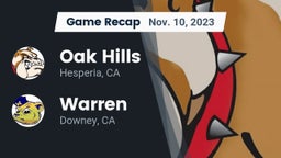 Recap: Oak Hills  vs. Warren  2023