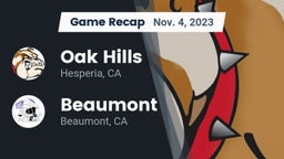 Recap: Oak Hills  vs. Beaumont  2023